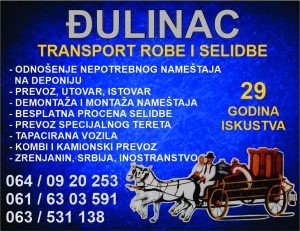 ĐULINAC prevoz i selidbe